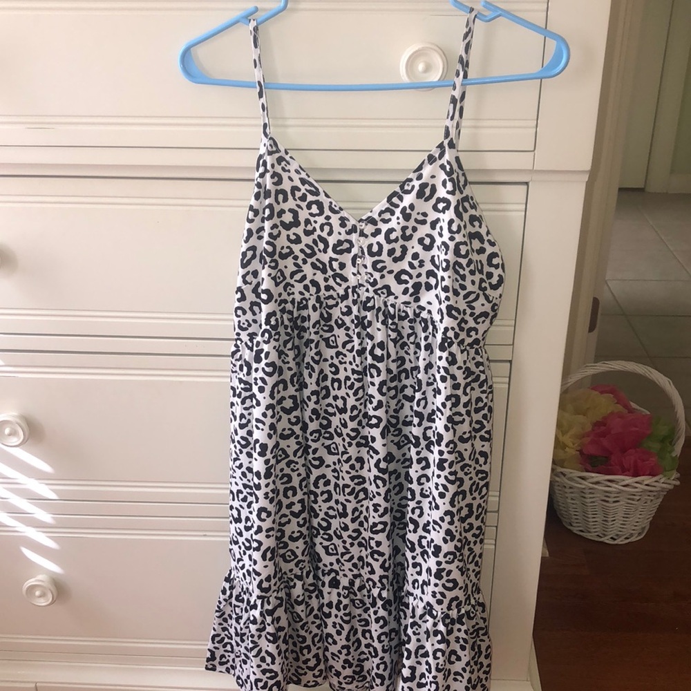 Leopard Print Flowy Dress
